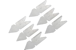 Steel Thread Center Gauge Set Engraveds Marking Precise for Metric Whitworth Standards 60° 55° Scale 6pcs / 2set Steel Thread