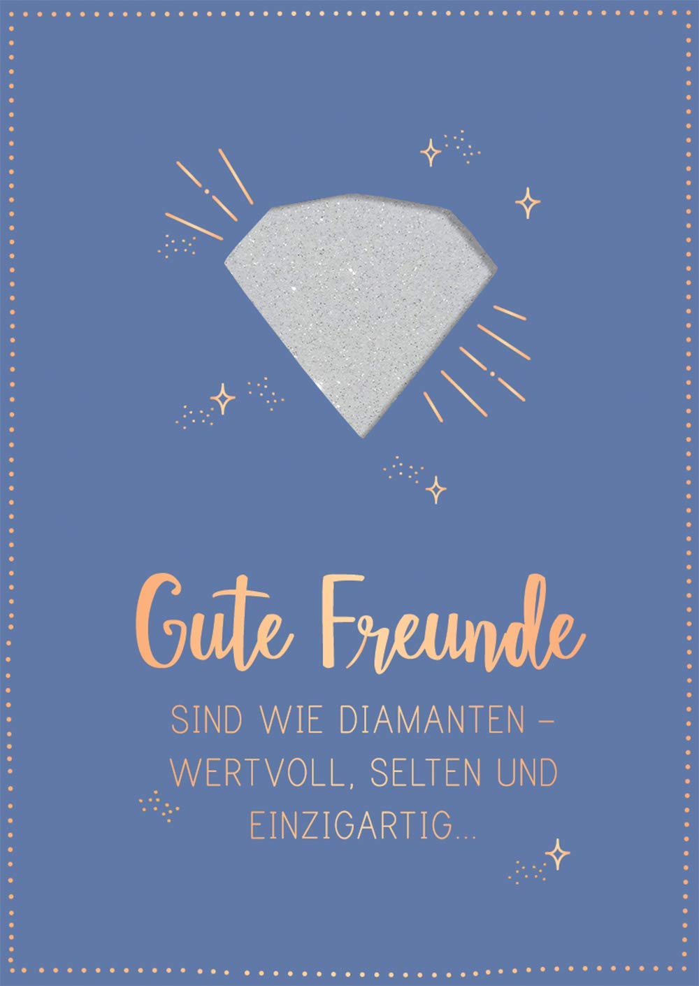 Grafik-Werkstatt Greeting Card Good Friends 26653 | Music Card with Sound | Coversong Diamonds 26653