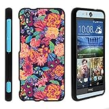 Desire EYE Case, Full Body Armor Snap On Hard Case Cover for HTC Desire EYE (AT&T) from MINITURTLE | Includes Screen Protector and Stylus Pen - Floral Dream