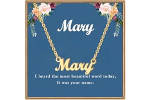 Ldurian Custom Name Necklace Personalized | Name Pendant Necklace Christmas Gifts | 14K Gold Dainty Name Plate Charm Necklaces Birthday Girl Jewelry Gift for Teen Girls