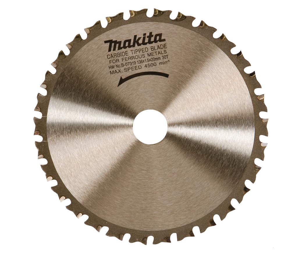 Makita 07325 Metal Circular Saw Blade 136 mm Diameter 50 Teeth e.g. Portable Circular Saw BCS550