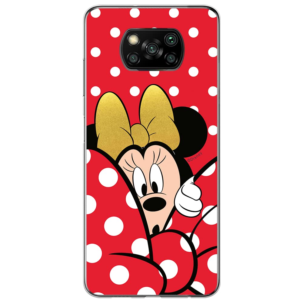 ERT GROUP mobile phone case for Xiaomi POCOPHONE X3 original and officially Licensed Disney pattern Minnie 015 optimally adapted to the shape of the mobile phone, case made of TPU