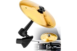 Car Mini Drum, Car Symbol Drum Vent, Alloy Mini Clip-On Cymbal for Music Lovers, Finger Crash Cymbal, Make Your Driving More 