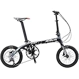 Sava 16 Inch Folding Bike Carbon Fiber Frame Children Mini