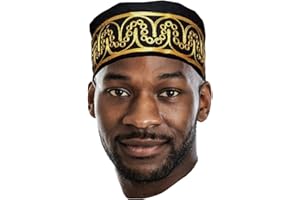 Dupsie's Adebo African Kufi Hat with Embroidery