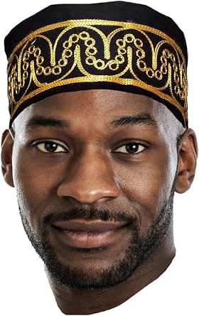Dupsie's Adebo African Black Kufi Hat 