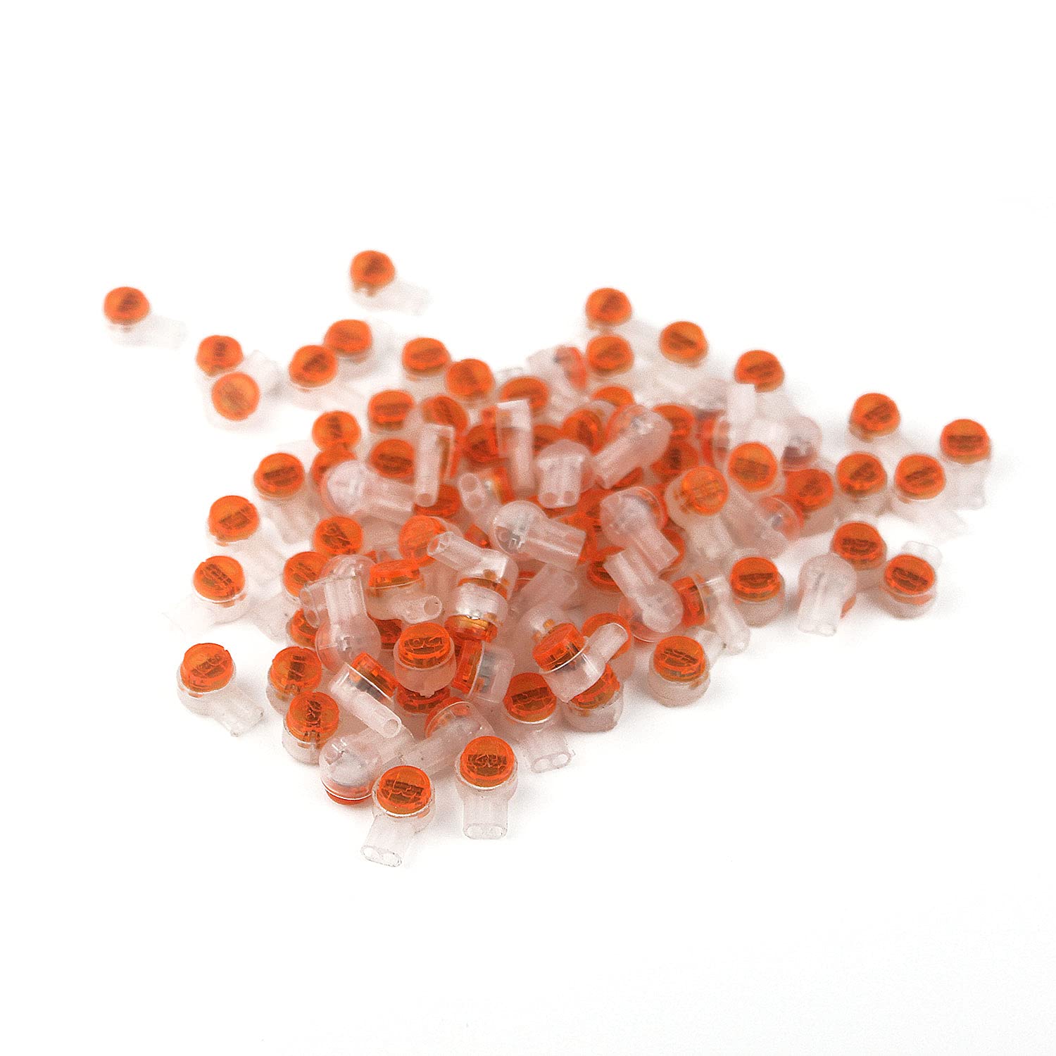 Switian Waterproof Butt Splice Connectors - 100 Pack UY2 Type, Gel-Filled for Electrical Cables, Phone, Data Wires (19-26 AWG, 0.4-0.9mm²)