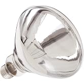 Satco S4885, 250W R40 Heat Lamp Bulb, Shatterproof, Clear, Replacement Bulb | E26 medium base, R40 reflector, Heat-resistant glass, 6,000-hour life, Food warming applications