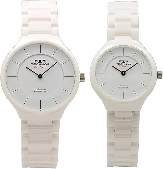 Amazon テクノス Technos ペアbox付 ペアウォッチ メンズ レディース 白 ホワイト セラミック T6595twt6879tw 腕時計 並行輸入品 腕時計 腕時計 通販