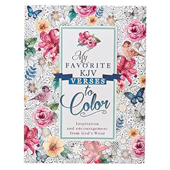 'My Favorite KJV Verses to Color' Inspirational Adult Coloring Book 'My Favorite KJV Verses to Color' Inspirational Adult Coloring Book
