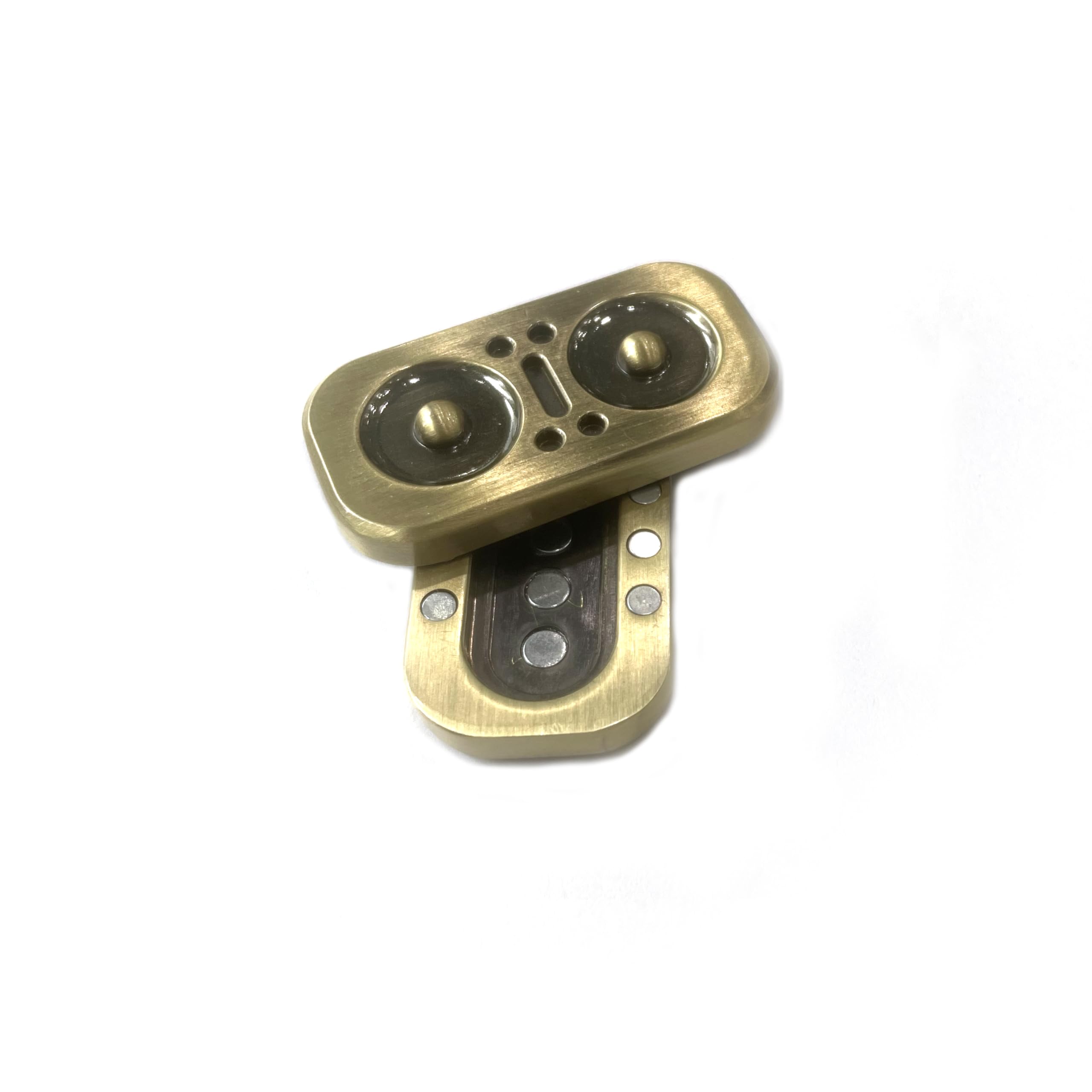 Bufccy Owl Fidget Slider 1.0, Magnetic Metal Fidget Toys, EDC Fidget Toys Desk Toys for Adults Stress Relief ADHD, Gift for Boyfriend, Husband and Father (Bronze)