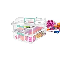 Sterilite 4 Pack Stackable Plastic Storage Bins, 2