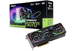 PNY NVIDIA GeForce RTX™ 5070 Ti Epic-X™ ARGB Triple Fan, Graphics Card (16GB GDDR7, 256-bit, Boost Speed: 2452 MHz, PCIe® 5.0