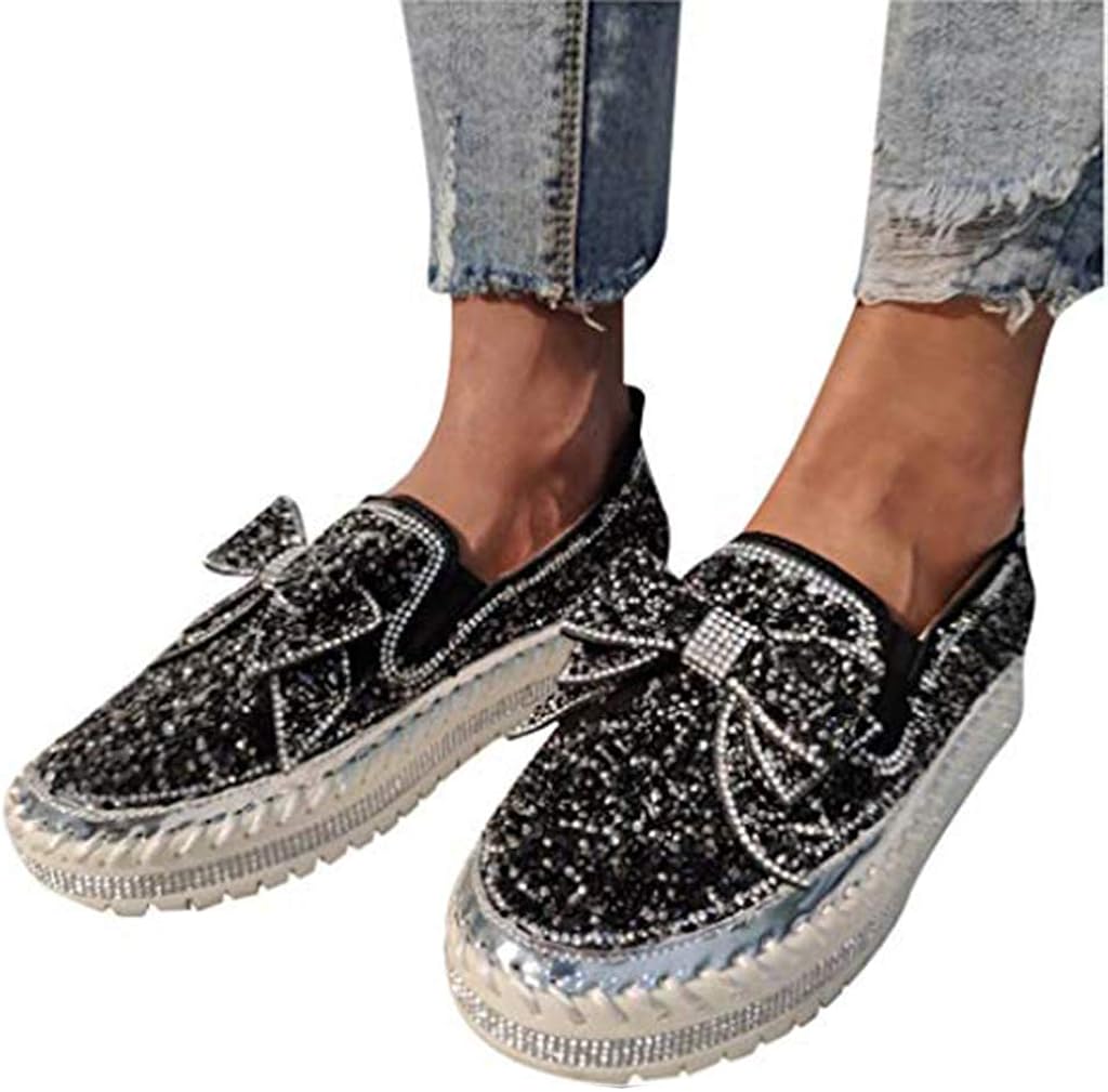 slip on sneakers with rhinestones