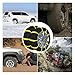 Diagtree 【Updated Version】 Update 3rd Snow Chains Anti Skid Tire Chains Adjustable Emergency Traction Aid for Vehicle Car Vans SUV 10pcs Anti-Slip Chain-Width 145-295mm/5.8-11.6'' (20 Pack)