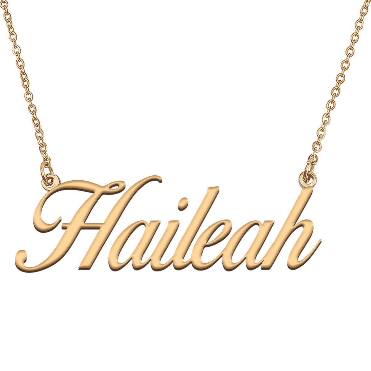 HUAN XUN Customized Custom Simple Any Name Necklace