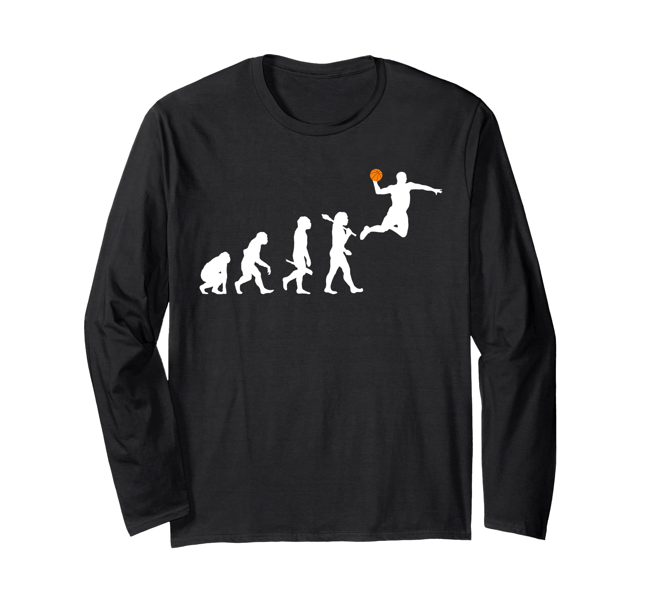 Basketball Evolution funny basketball dunk Long Sleeve T-Shirt