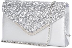 LAM GALLERY Women's Evening Clutch Small Crossbody Purse for Prom Classic Wedding Party Shoulder Bags
