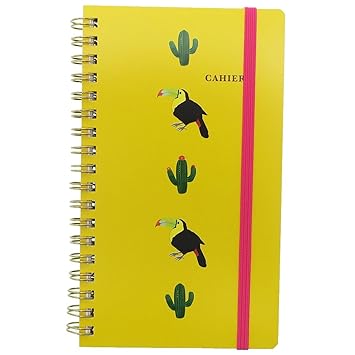 Amazon Co Jp Beaux Oiseaux リングノート ゴムバンド付き縦長ダブル