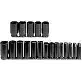 Proto Impact Socket Set,1/2 In Dr,19 pc (J74116)