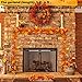 Whaline Artificial Autumn Maple Leaves Garland, Fall Hanging Plant for Home Garden Wall Doorway Fireplace Decoration Wedding Party Thanksgiving Day Decor, 6 ft