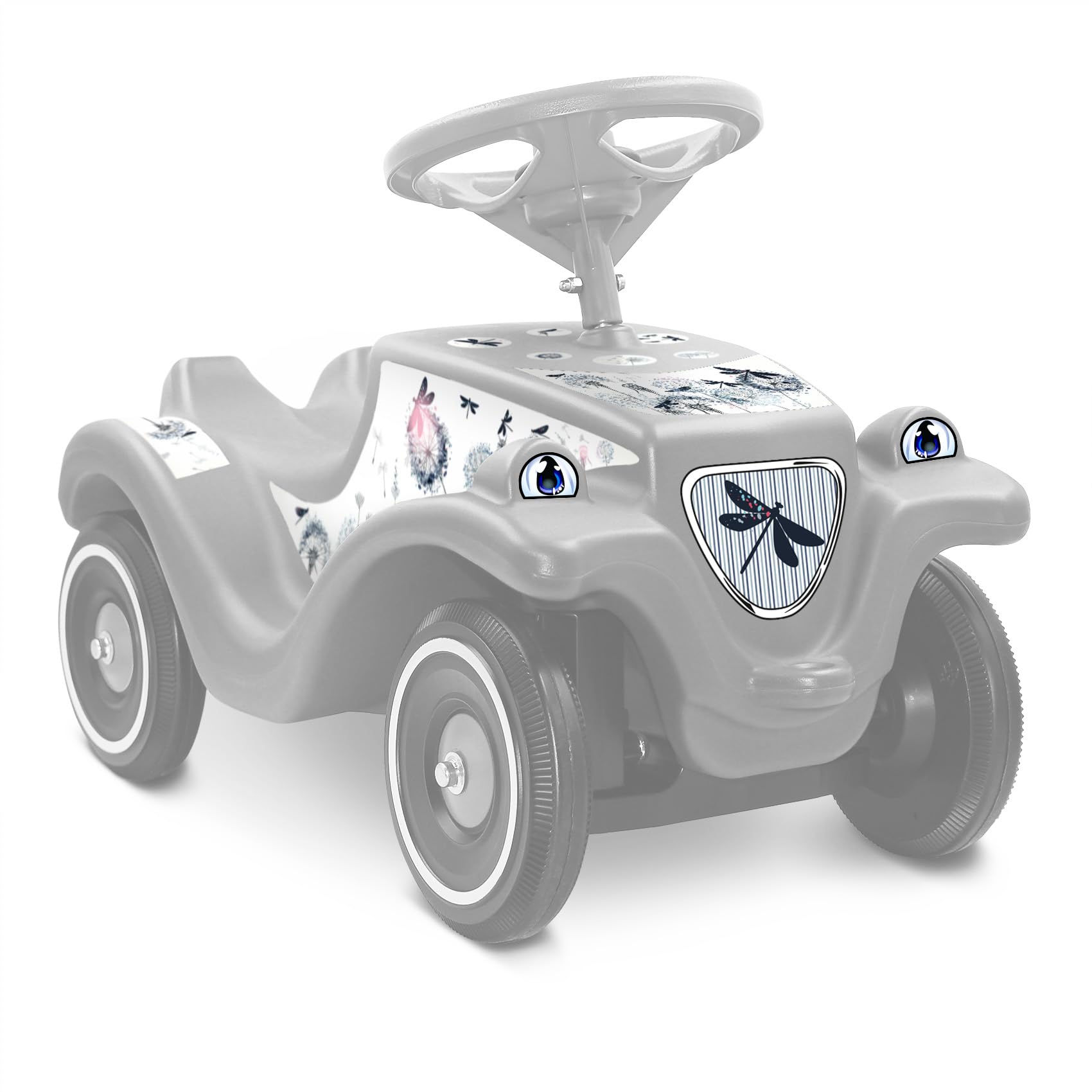 Finest Folia Sticker Set Compatible with Big Bobby Car Classic Sticker for Children's Vehicle Slide Car Toy Car Design Film for Girls Boys R194 (13 Dandelion)