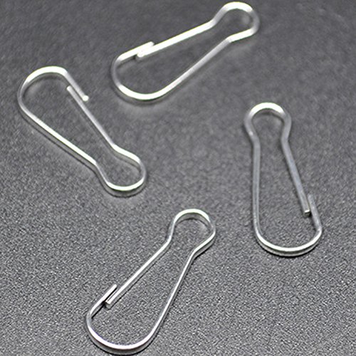 20 X Pet/Rat Hammock Clips Hooks Metal Clasp Stainless Steel Lanyard Cage Accessories (22mm)