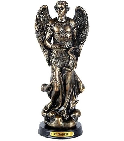 Amazon.com: Archangel- St. Gabriel with Cross and Trumpet Statue