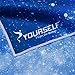 SYOURSELF Yoga Towel-72 x24 - Non Slip,Ultra Absorbent,Soft-Perfect Microfiber Hot/Skidless/Bikram Yoga Towel for Fitness, Exercise,Sports& Outdoors +Travel Bag(Yoga Towel: Blue Starry, L:72