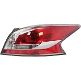 Aspaton Right Tail Light Assembly Compatible with Altima Sedan 2013-2015 | Passenger Side Halogen Rear Light Tail Lamp 265509HM0A NI2801203