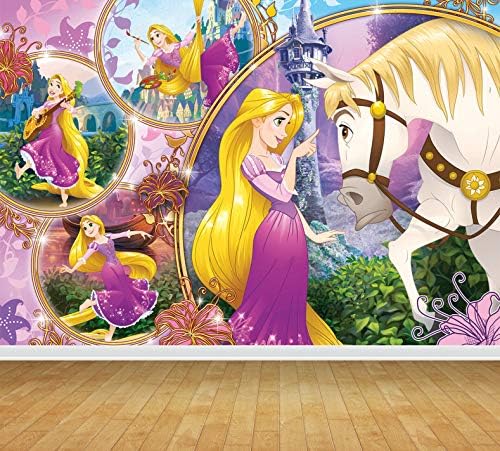 Chicbanners Tangled Rapunzel Bespoke Wall Paper Wall Background BACKDROP Scene Setter LARGE Adhesive Sealed Vinyl 2m high x 2.7m wide MAKES IMPACT