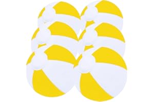 GCQJOQ 6 Pack Beach Balls, Large Inflatable Beach Balls Bulk, for Parties, Beach, Pools & Play