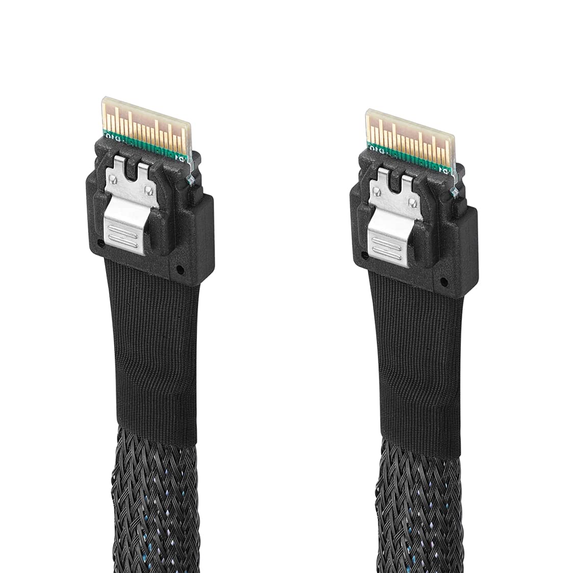 Twozoh PCI-E Slimline SAS 4.0 38pin SFF-8654 4i 38pin Host to SFF-8654 Slim SAS 38pin Target Cable 0.5M