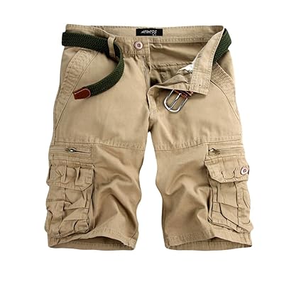 Men's Loose Fit Twill Cargo Shorts with Multi Pocket Bangladesh Ubuy