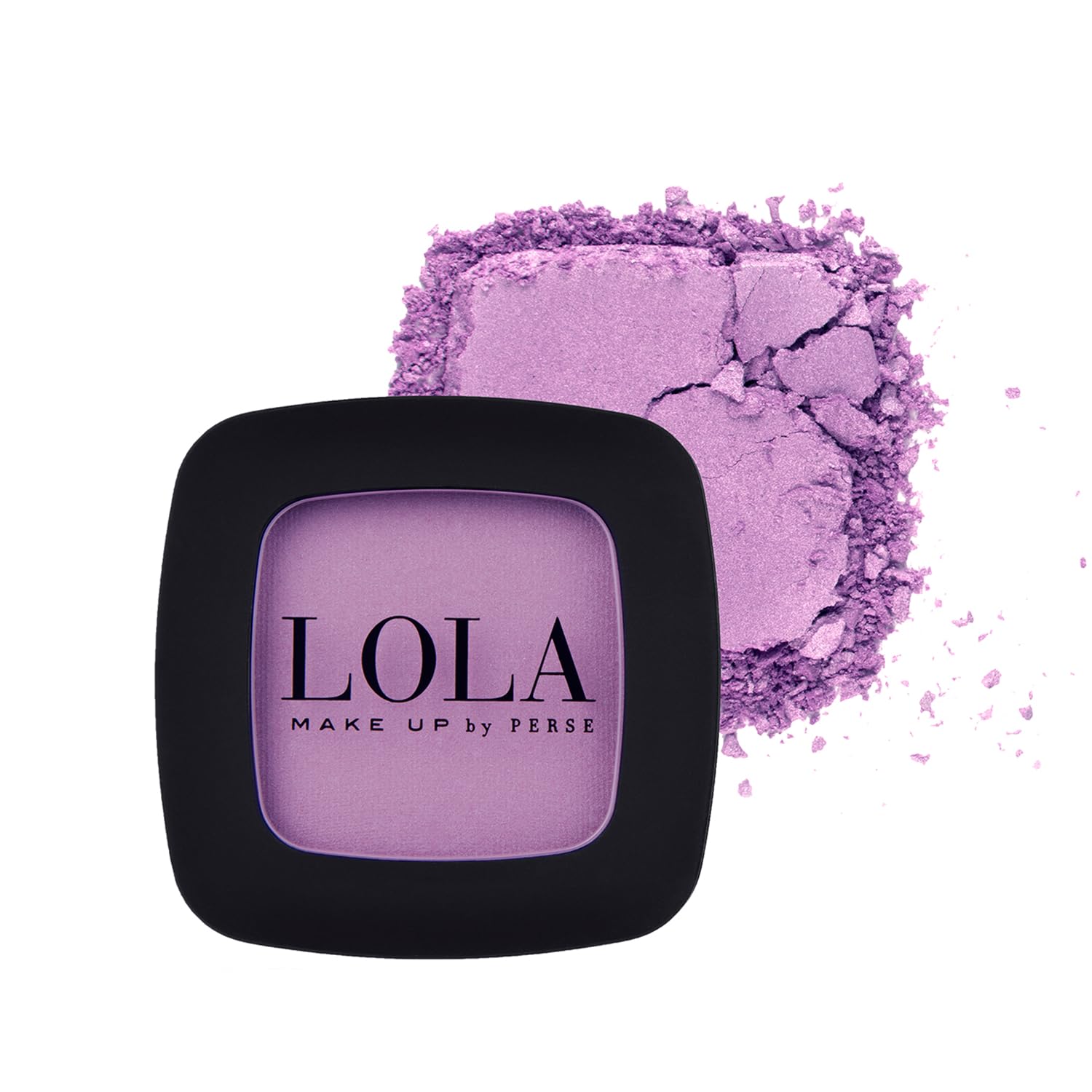 Lola Make Up by Perse Mono Eyeshadow with Natural Ingredients Vegan and Cruelty-Free Eye Makeup Palette High Coverage Satin Eye Shadow for Women, Pink Cloud (039)