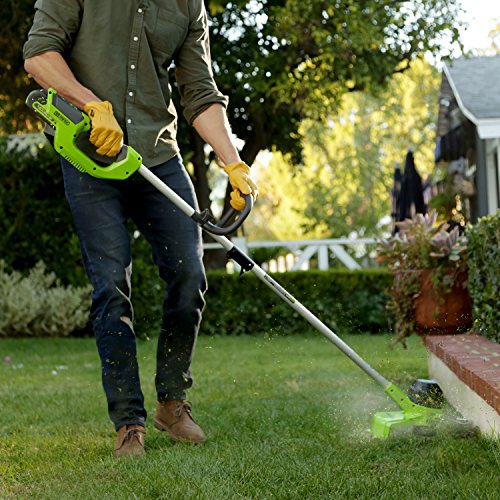 Greenworks ST40B410 Cordless String, 12" Trimmer (4.0Ah), Green & Black - Image 3