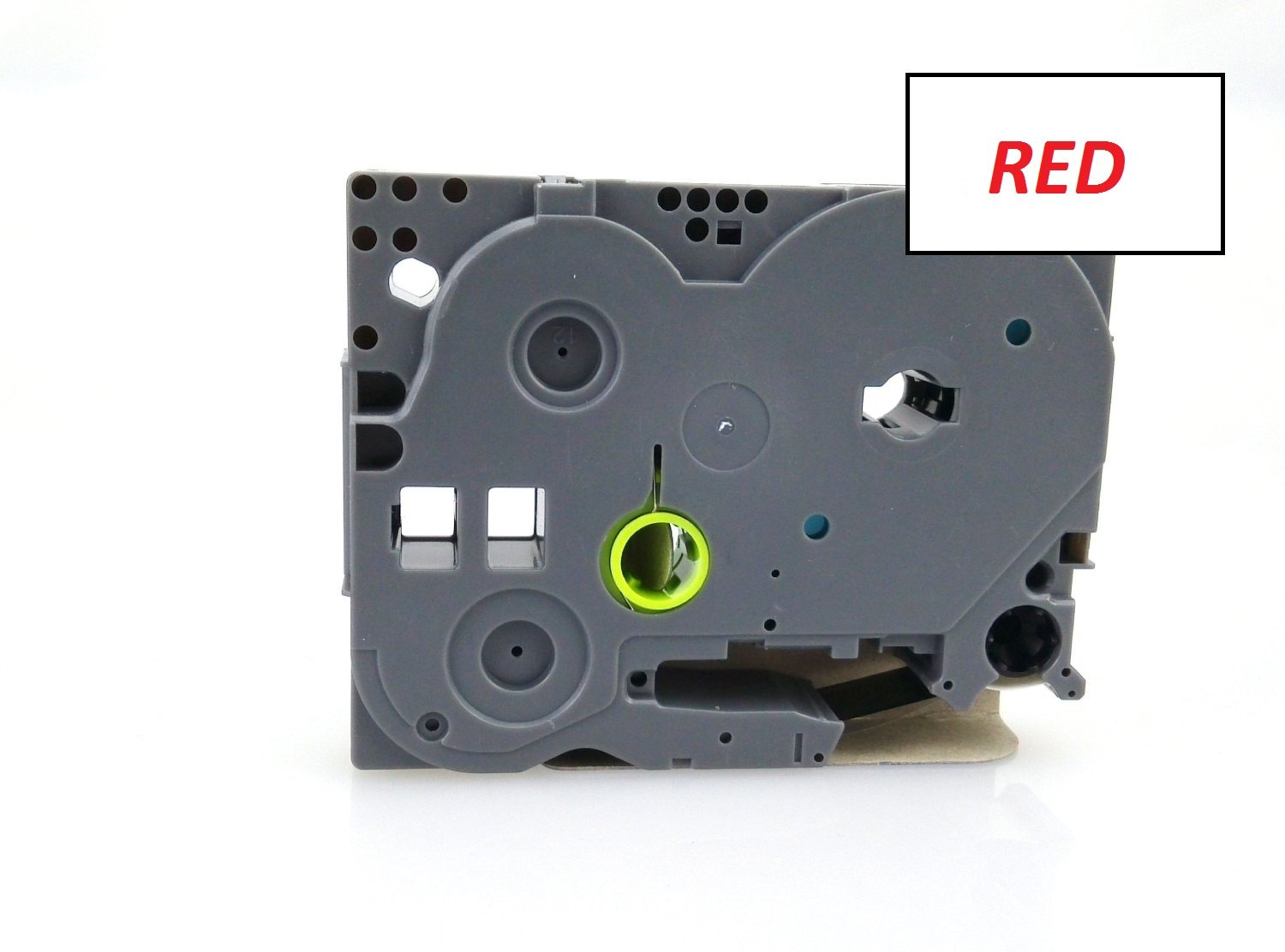 6mm Width Laminated Label Tape for Brother P-Touch PT-1000. RED ON White. 8m in Length. TZe-212. See Description for List of Compatible Printers. TZ-212