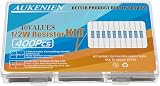 AUKENIEN 1/2W Resistor Kit 40 Values 400pcs Metal Film Resistors RoHS ±1% view 5