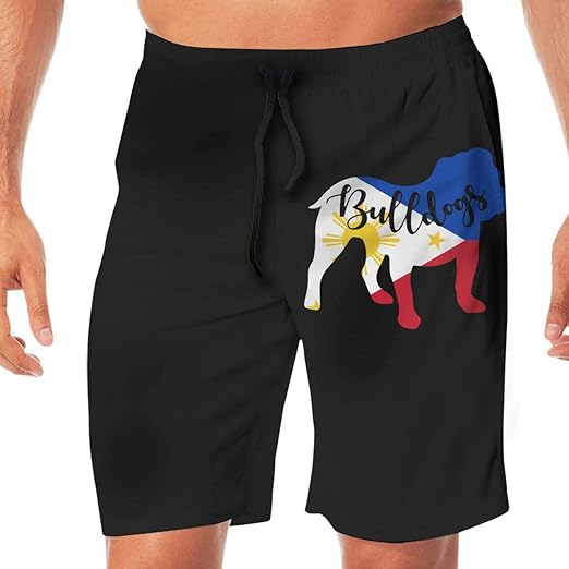 n a Men�s Swim Shorts Philippines Flag Bulldog Quick Dry