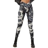 sissycos Women's Christmas Halloween Crossover Leggings High Waisted | soft stretch feel, festive print detail, pull-on comfort, casual movement, machine washable