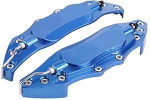 KIMISS Brake Caliper Cover,2pcs Car Aluminum Brake Caliper Protector Cover for Wheel Hub 16in-17in （Medium）