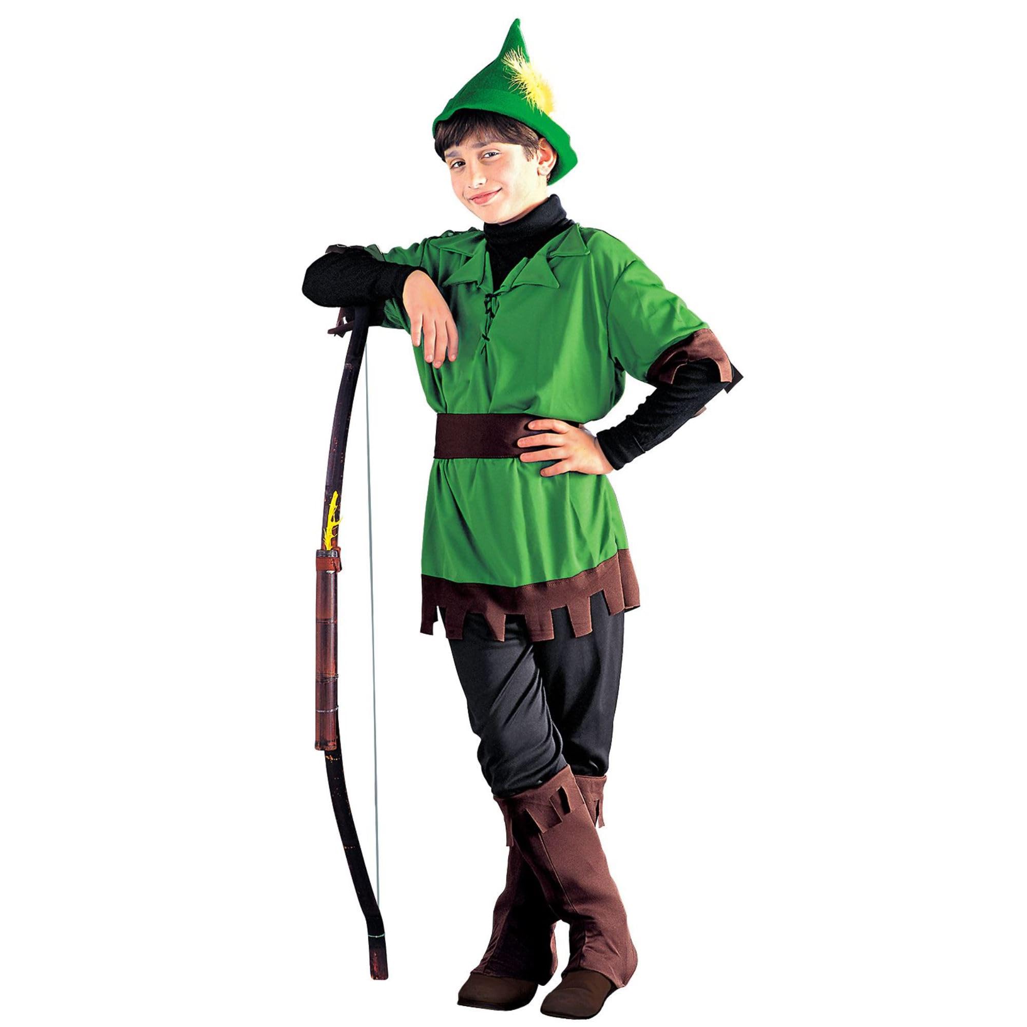 W WIDMANN MILANO Party Fashion - Prince of Thieves Costume for Boys, Fantasy, Fairy Tales, Carnival, Theme Parties, Size 116 cm / 4-5 Years, Green