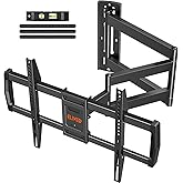 ELIVED Long Arm TV Wall Mount for Most 42-75 Inch TVs, 30 Inch Long Extension Corner TV Mount, Full Motion Wall Mount tv Bracket Swivel and Tilt, Holds up to 99 lbs. Max VESA 600x400mm, YD3037