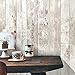 MulYeeh Vintage Peel and Stick Wallpaper, 17.7'' x 236'' Self-Adhesive Removable Wood Plank Faux Wooden Wallpaper Removable Wall Covering Prepasted Decorative