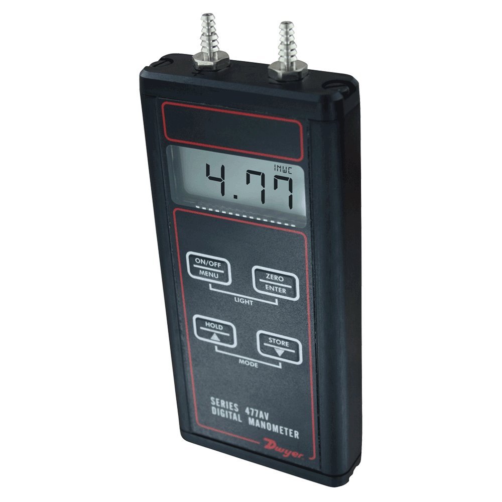 Manometer Kit, Digital, 20.00 In WC Inspection & Test Plus