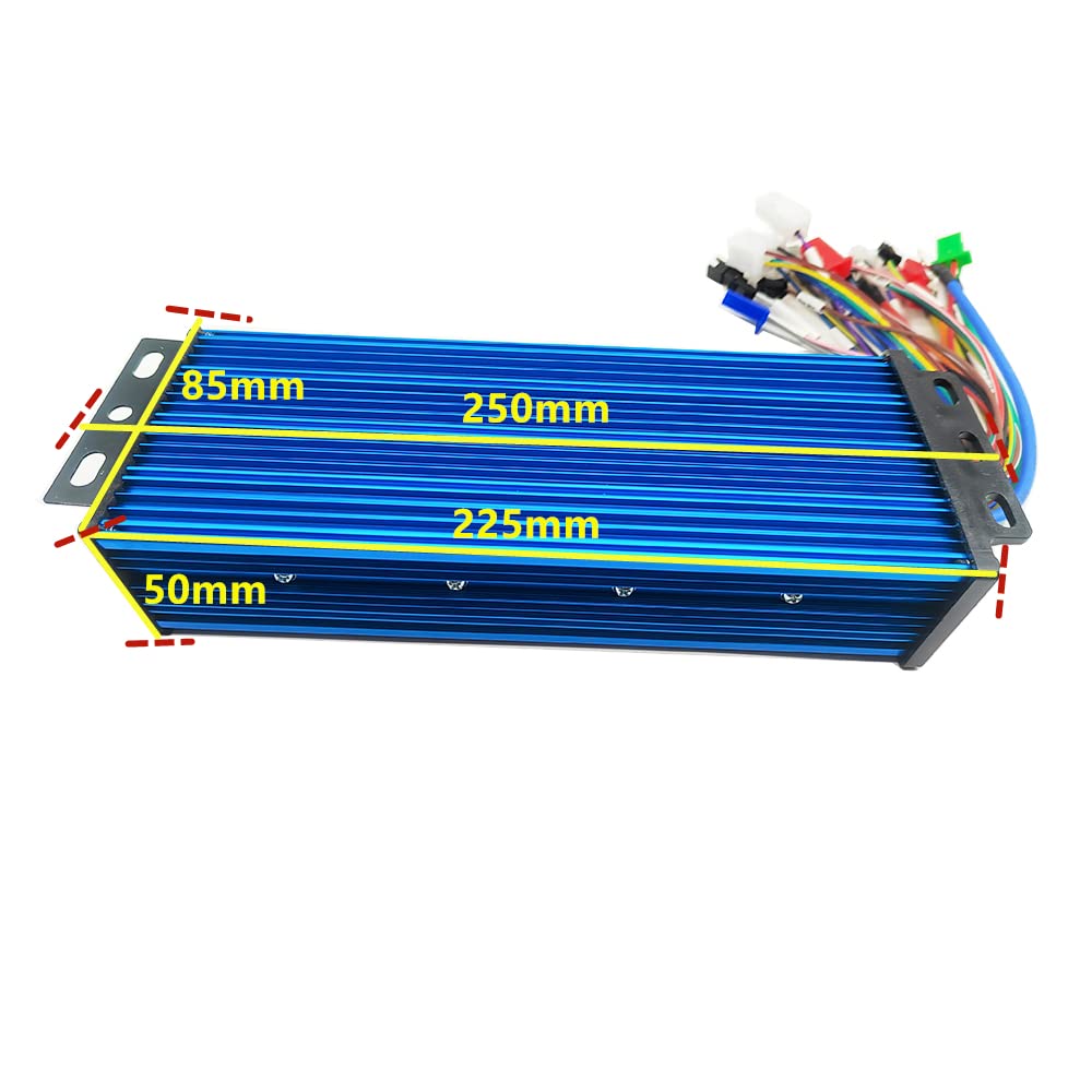 36V/48V/52V/60V/72V/84V 40A-50A 1500W-2000W-2500W Universal Brushless Controller for Electric Scooter Electric Bike