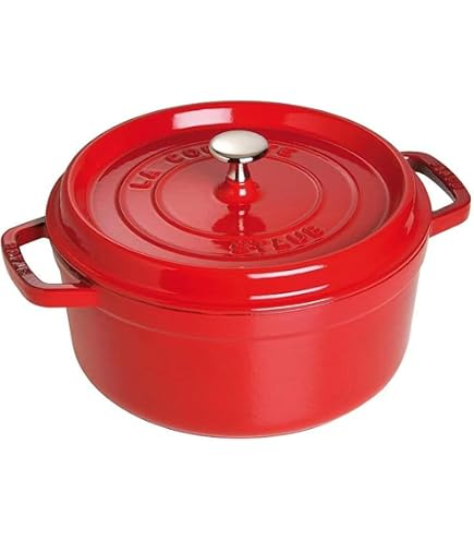 Amazon.com: Staub 1133887 Cast Iron Roaster/Cocotte, With Steam