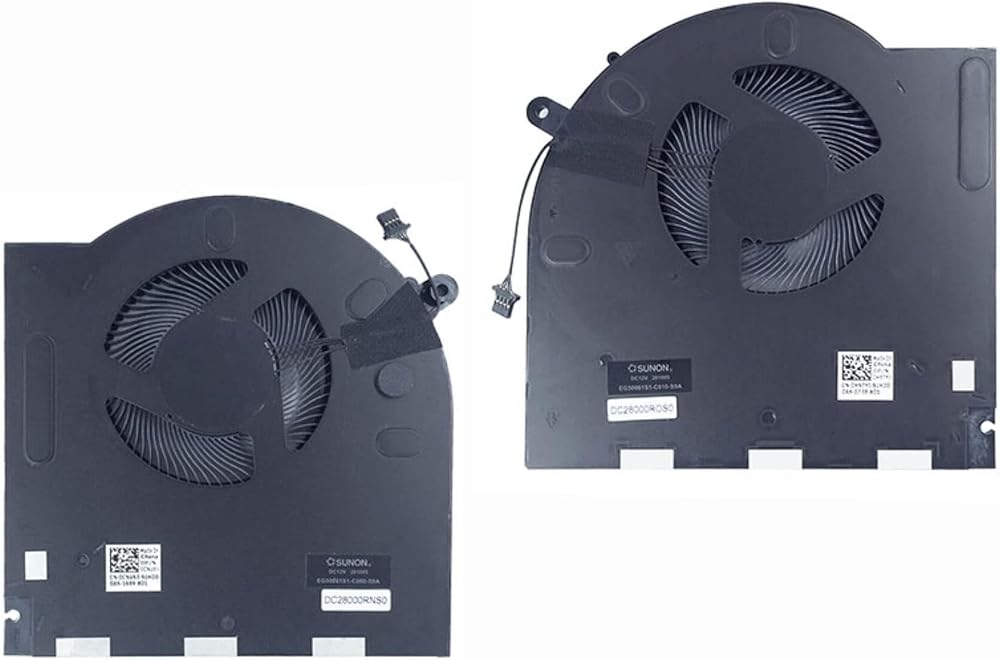 Fleshy Leaf Dell Alienware M17 R3 R4 CPU GPU Cooling Fan RTX30 0H5TYJ 0CNV63