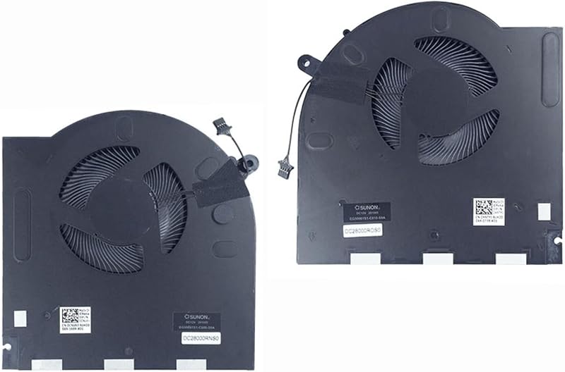 Fleshy Leaf Dell Alienware M17 R3 R4 CPU GPU Cooling Fan RTX30 0H5TYJ 0CNV63