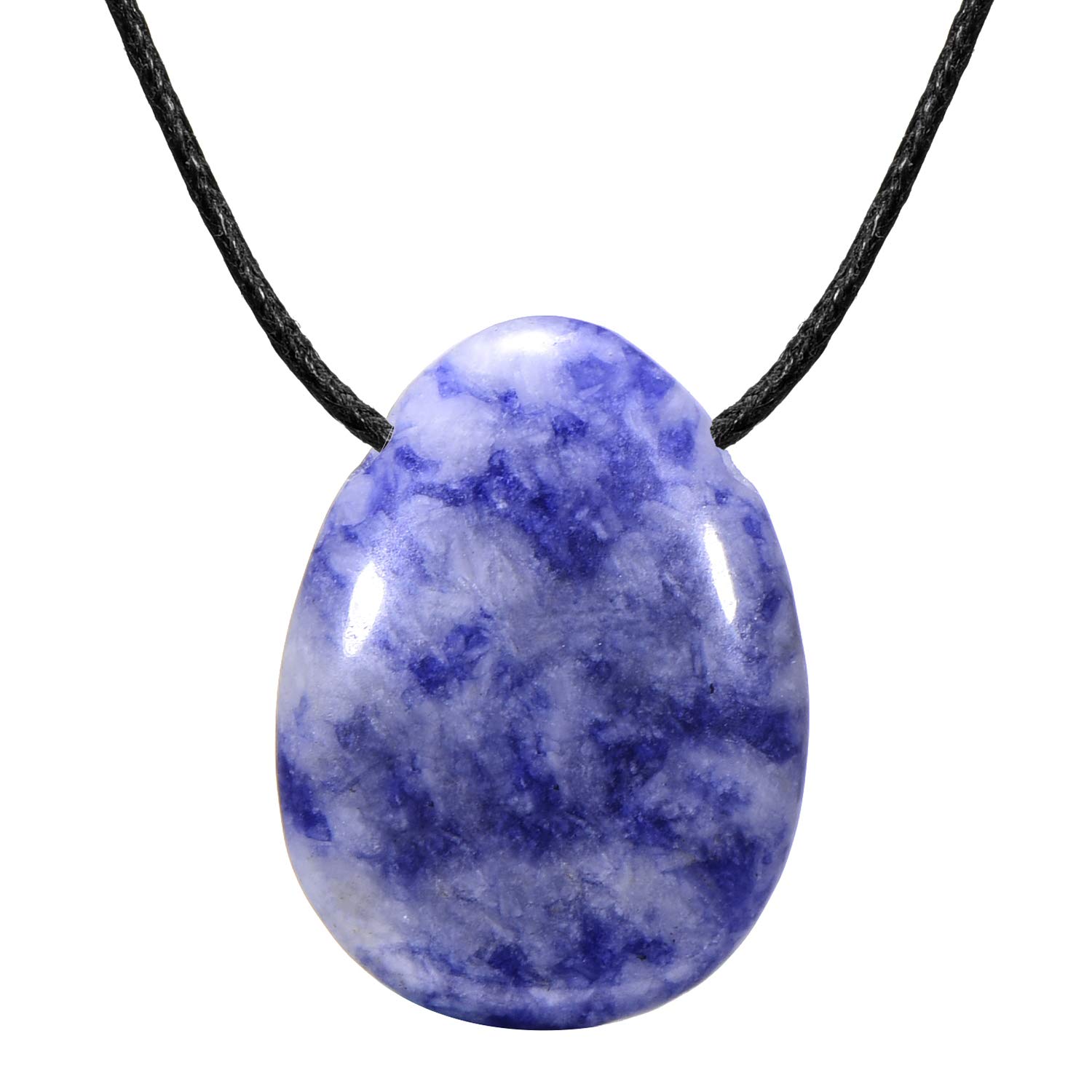 Morella Women's Necklace 31.5 inch - 80 cm gem-Stone Drop Pendant Brazilian Soladith gem in a Velvet Bag — image 1